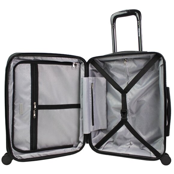 World Traveler Dejuno Tonal 20-Inch Carry-On Polycarbonate Luggage - Onyx - Picture 3 of 8